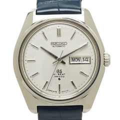 セイコー グランドセイコー 腕時計 6146-8000 自動巻き シルバー文字盤 ステンレススチール レザー メンズ SEIKO 【中古】