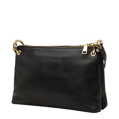コーチ ミア クロスボディ 斜め掛け ショルダーバッグ F76645 ブラック レザー レディース COACH 【中古】