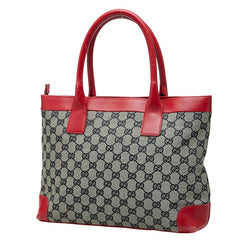 グッチ GGキャンバス ハンドバッグ トートバッグ 0021119 ベージュ レッド キャンバス レザー レディース GUCCI 【中古】