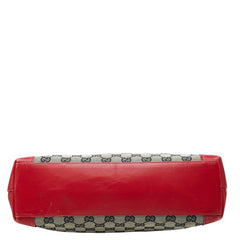 グッチ GGキャンバス ハンドバッグ トートバッグ 0021119 ベージュ レッド キャンバス レザー レディース GUCCI 【中古】