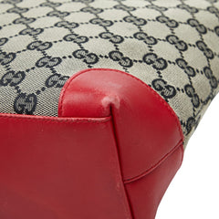 グッチ GGキャンバス ハンドバッグ トートバッグ 0021119 ベージュ レッド キャンバス レザー レディース GUCCI 【中古】