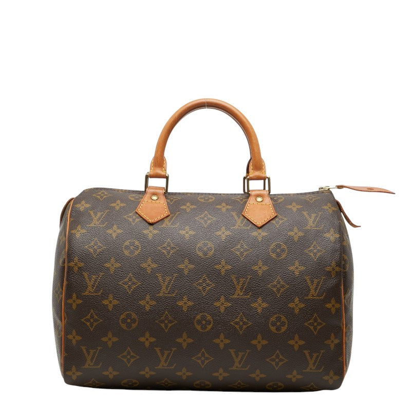 ルイ ヴィトン モノグラム スピーディ30 ミニボストンバッグ ハンドバッグ M41108 ブラウン PVC レザー レディース LOUIS VUITTON 【中古】