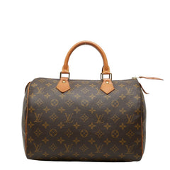 ルイ ヴィトン モノグラム スピーディ30 ミニボストンバッグ ハンドバッグ M41108 ブラウン PVC レザー レディース LOUIS VUITTON 【中古】