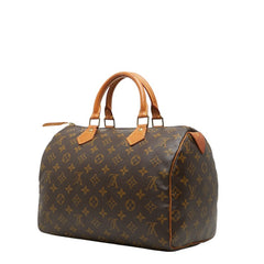ルイ ヴィトン モノグラム スピーディ30 ミニボストンバッグ ハンドバッグ M41108 ブラウン PVC レザー レディース LOUIS VUITTON 【中古】