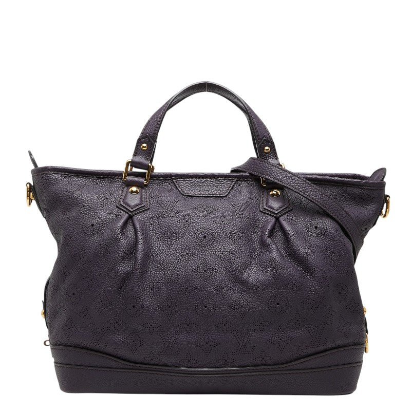 ルイ ヴィトン モノグラム マヒナ ステラPM ハンドバッグ ショルダーバッグ 2WAY M93983 パープル レザー レディース LOUIS VUITTON 【中古】