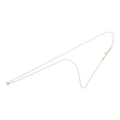ティファニー エルサ ペレッティ バイザヤード シングル ダイヤモンド ペンダント ネックレス 1P ローズゴールド K18PG ピンクゴールド 750 レディース TIFFANY&Co. 【中古】