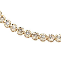 K18YG イエローゴールド ダイヤモンド ダイヤ2.00ct テニスブレスレット ブレスレット レディース 【中古】
