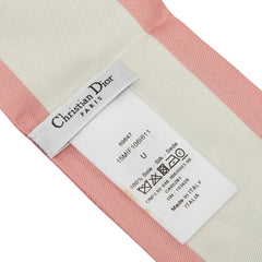 ディオール ミッツァ フラワー 花 プリント スカーフ 69647 ピンク マルチカラー シルク レディース Dior 【中古】