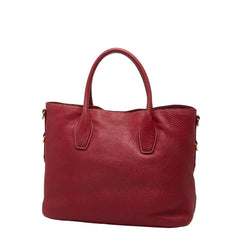 プラダ トートバッグ ショルダーバッグ 2WAY レッド レザー レディース PRADA 【中古】