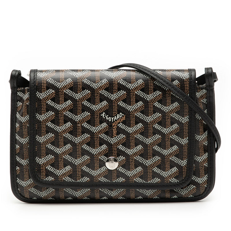 ゴヤール プリュメ ショルダーバッグ ポーチウォレット ブラック マルチカラー PVC レザー レディース GOYARD 【中古】