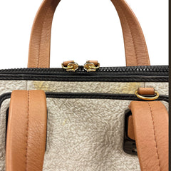 フェンディ カメレオン ハンドバッグ 8BL110 ベージュ パイル レザー レディース FENDI 【中古】