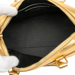 サンローラン ベイビーダッフル ハンドバッグ ショルダーバッグ 2WAY 340238 ゴールド レザー レディース SAINT LAURENT 【中古】