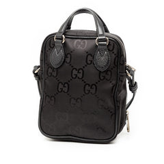 グッチ GGナイロン オフ ザ グリッド ハンドバッグ ショルダーバッグ 2WAY 625850 ブラック ナイロン レザー レディース GUCCI 【中古】