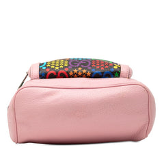 グッチ GGサイケデリック リュック デイパック バックパック 601296 ピンク マルチカラー PVC レザー レディース GUCCI 【中古】
