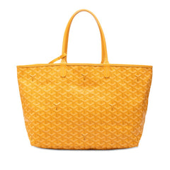 ゴヤール サンルイPM トートバッグ ショルダーバッグ イエロー系 PVC レザー レディース GOYARD 【中古】