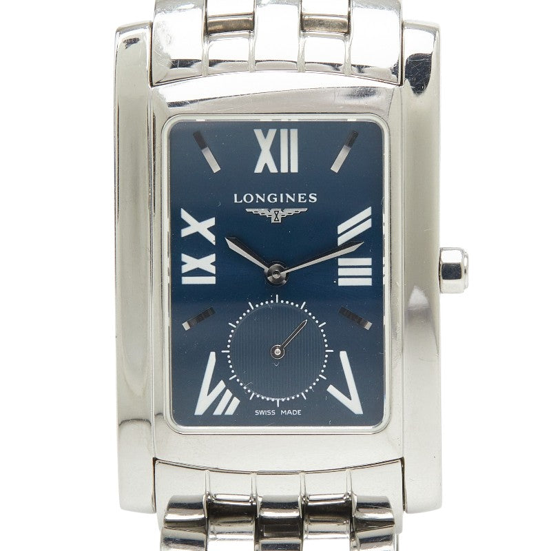 ロンジン ドルチェヴィータ 腕時計 L5 655 4 クオーツ ネイビー文字盤 ステンレススチール メンズ LONGINES 【中古】