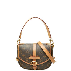 ルイ ヴィトン モノグラム ソミュールBB ハンドバッグ ショルダーバッグ 2WAY M46740 ブラウン PVC レザー レディース LOUIS VUITTON 【中古】