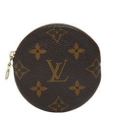 ルイ ヴィトン モノグラム ポルトモネ ロン コインケース M61926 ブラウン PVC レザー レディース LOUIS VUITTON 【中古】