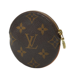 ルイ ヴィトン モノグラム ポルトモネ ロン コインケース M61926 ブラウン PVC レザー レディース LOUIS VUITTON 【中古】