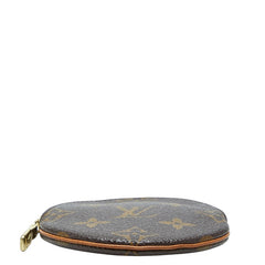 ルイ ヴィトン モノグラム ポルトモネ ロン コインケース M61926 ブラウン PVC レザー レディース LOUIS VUITTON 【中古】