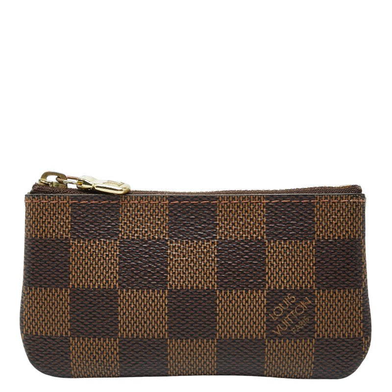 ルイ ヴィトン ダミエ キーケース ポシェット クレ コインケース 小銭入れ N62658 ブラウン PVC レディース LOUIS VUITTON 【中古】