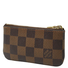 ルイ ヴィトン ダミエ キーケース ポシェット クレ コインケース 小銭入れ N62658 ブラウン PVC レディース LOUIS VUITTON 【中古】