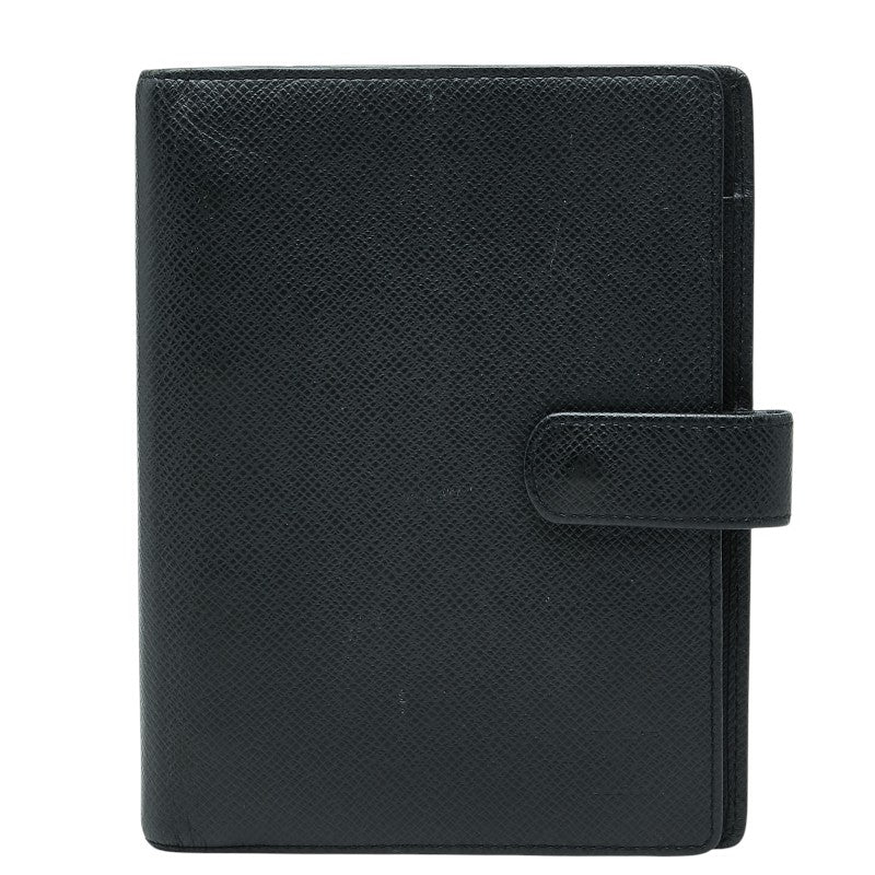 ルイ ヴィトン タイガ アジェンダ MM 手帳カバー R20423 ブラック レザー メンズ LOUIS VUITTON 【中古】