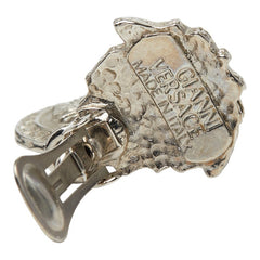 ヴェルサーチェ メデューサ ロゴ イヤリング シルバー メタル レディース VERSACE 【中古】