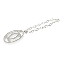 カルティエ 2C ロゴ キーホルダー バッグチャーム T1220148 シルバー メタル レディース CARTIER 【中古】
