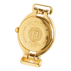 フェンディ カメレオン チェンジベルト5色 腕時計 640L クオーツ シルバー文字盤 メッキ レザー レディース FENDI 【中古】