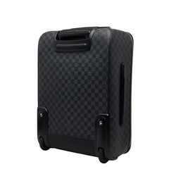 ルイ ヴィトン ダミエ グラフィット ペガス55 キャリーバッグ スーツケース N23299 ブラック グレー PVC レザー メンズ LOUIS VUITTON 【中古】