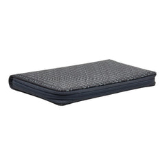 アルマーニエクスチェンジ ロゴ ラウンドファスナー 長財布 ネイビー PVC レザー メンズ ARMANI EXCHANGE 【中古】