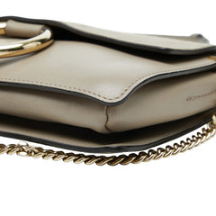クロエ フェイ 斜め掛け ショルダーバッグ グレージュ レザー スウェード レディース Chloe 【中古】