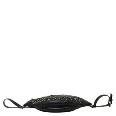 ジミーチュウ スター スタッズ デリー ボディバッグ ウエストバッグ ブラック レザー レディース JIMMY CHOO 【中古】