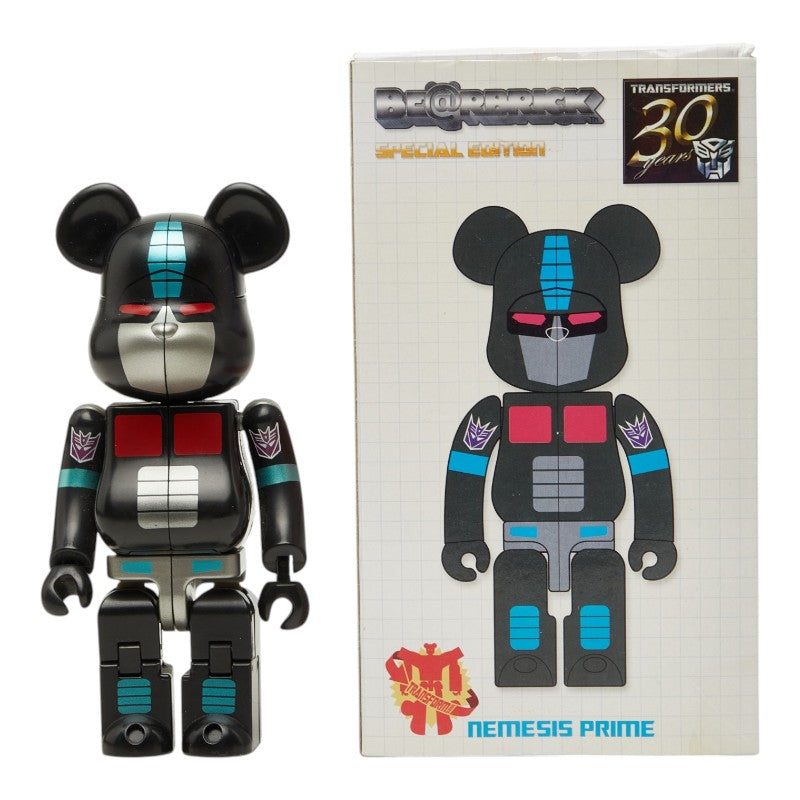 メディコムトイ ベアブリック200％ TRANSFORMERS NEMESIS PRIME フィギュア おもちゃ 置物 ブラック メンズ MEDICOM TOY 【中古】