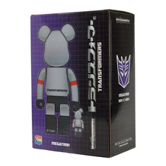 メディコムトイ ベアブリック 100%＆400％ トランスフォーマー MEGATRON フィギュア 未開封 グレー メンズ MEDICOM TOY 【中古】