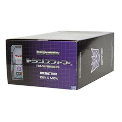メディコムトイ ベアブリック 100%＆400％ トランスフォーマー MEGATRON フィギュア 未開封 グレー メンズ MEDICOM TOY 【中古】