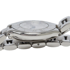 カルティエ マスト21 腕時計 1340 クオーツ シルバー文字盤 ステンレススチール レディース CARTIER 【中古】
