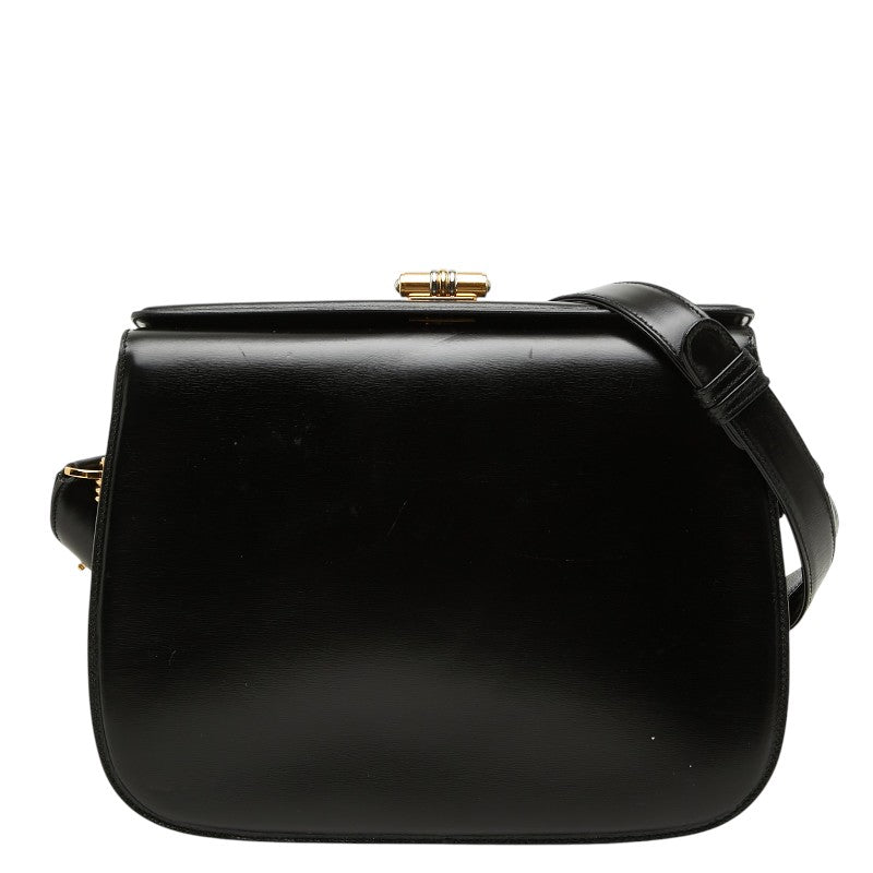 グッチ 斜め掛け ショルダーバッグ 0014060626 ブラック レザー レディース GUCCI 【中古】