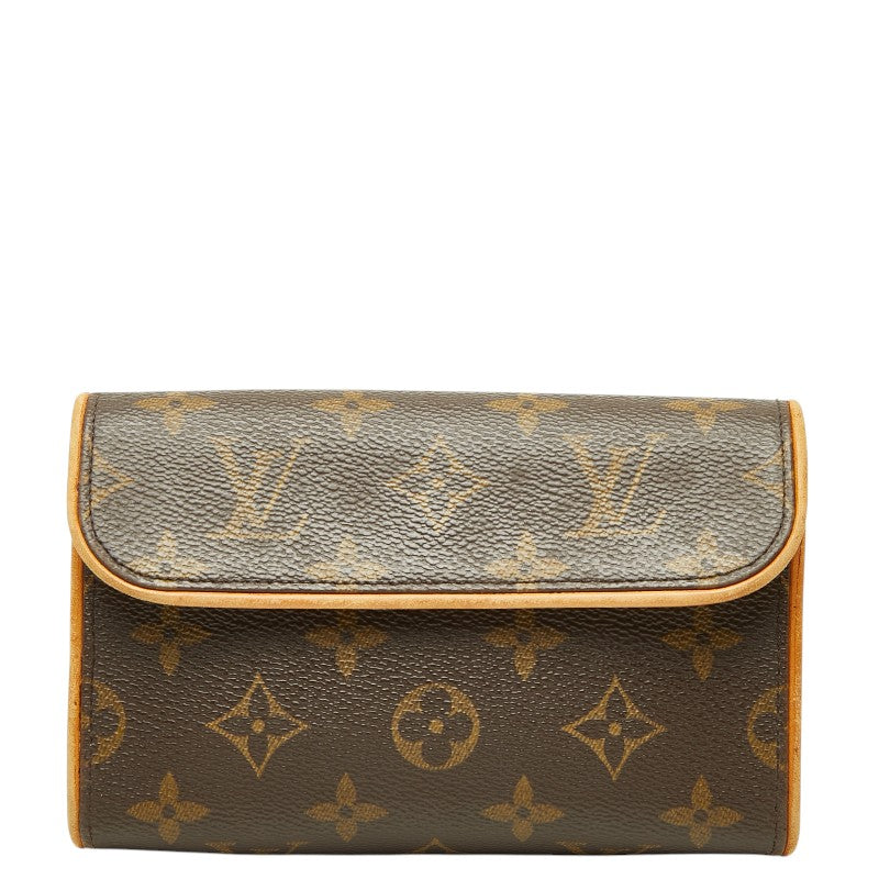 ルイ ヴィトン モノグラム ポシェット フロランティーヌ ポーチ M51855 ブラウン PVC レザー レディース LOUIS VUITTON 【中古】