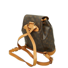 ルイ ヴィトン モノグラム モンスリMM リュック バックパック M51136 ブラウン PVC レザー レディース LOUIS VUITTON 【中古】