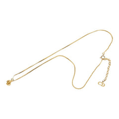 ディオール CDロゴ チェーン ペンダント ネックレス ゴールド メッキ ラインストーン レディース Dior 【中古】