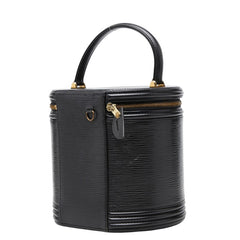 ルイ ヴィトン エピ カンヌ ハンドバッグ バニティバッグ M48032 ノワール ブラック レザー レディース LOUIS VUITTON 【中古】