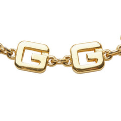 ジバンシー Gロゴ チェーン ロングネックレス ゴールド メッキ レディース Givenchy 【中古】