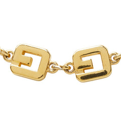 ジバンシー Gロゴ チェーン ロングネックレス ゴールド メッキ レディース Givenchy 【中古】