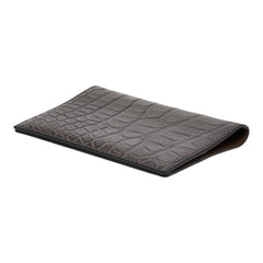 バリー パスポートケース ダークグレー アリゲーター レディース BALLY 【中古】