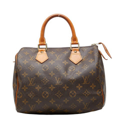 ルイ ヴィトン モノグラム スピーディ25 ミニボストンバッグ ハンドバッグ M41528 ブラウン PVC レザー レディース LOUIS VUITTON 【中古】
