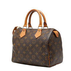 ルイ ヴィトン モノグラム スピーディ25 ミニボストンバッグ ハンドバッグ M41528 ブラウン PVC レザー レディース LOUIS VUITTON 【中古】