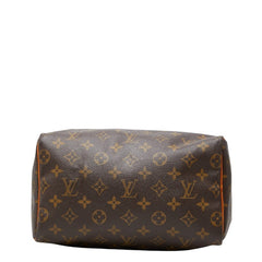ルイ ヴィトン モノグラム スピーディ25 ミニボストンバッグ ハンドバッグ M41528 ブラウン PVC レザー レディース LOUIS VUITTON 【中古】