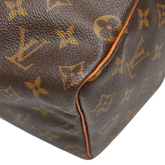 ルイ ヴィトン モノグラム スピーディ25 ミニボストンバッグ ハンドバッグ M41528 ブラウン PVC レザー レディース LOUIS VUITTON 【中古】